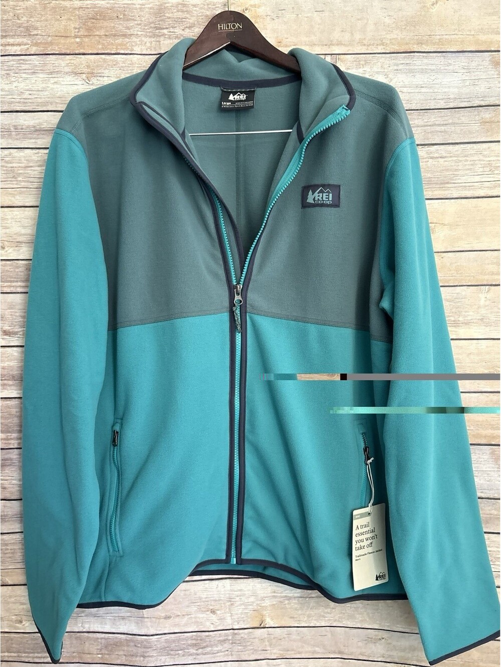 REI Co-op Flash Hyperstretch Fleece Jacket - Men's Large Green New!